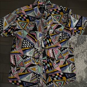 Men's Geometric Multicolor Shirt